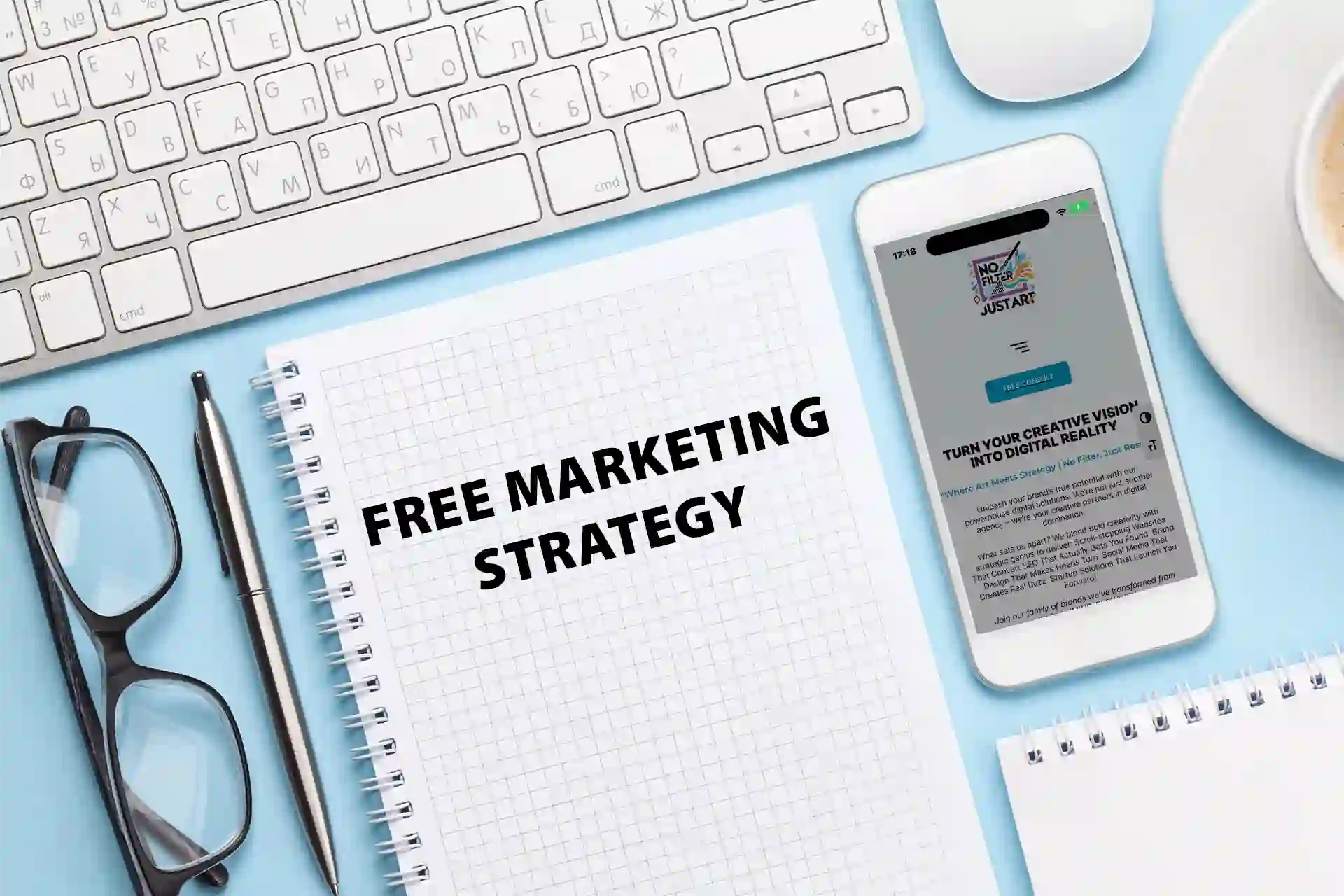 No Filter. Just Art. Marketing Strategy Image